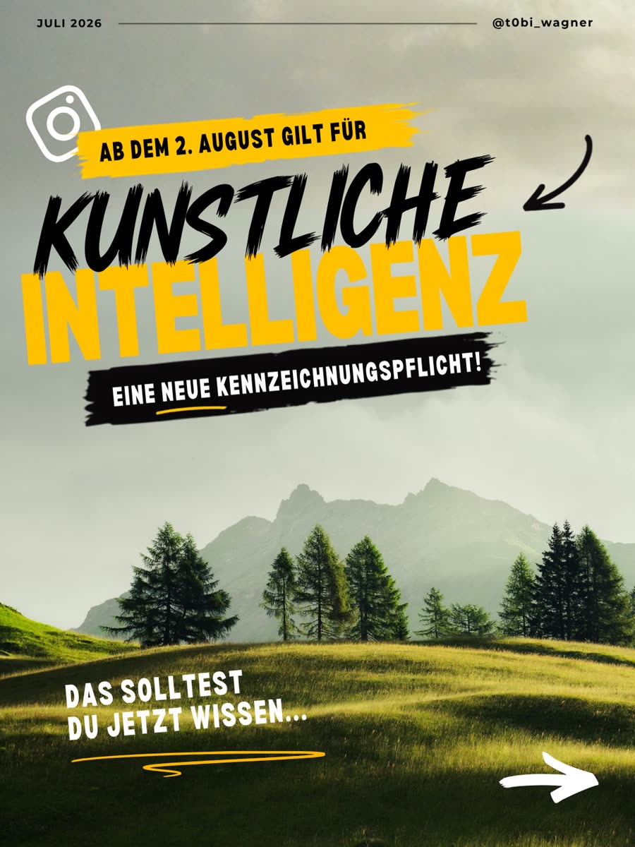 Instagram-Beitrag: Neue Kennzeichnungspflicht für KI-Inhalte